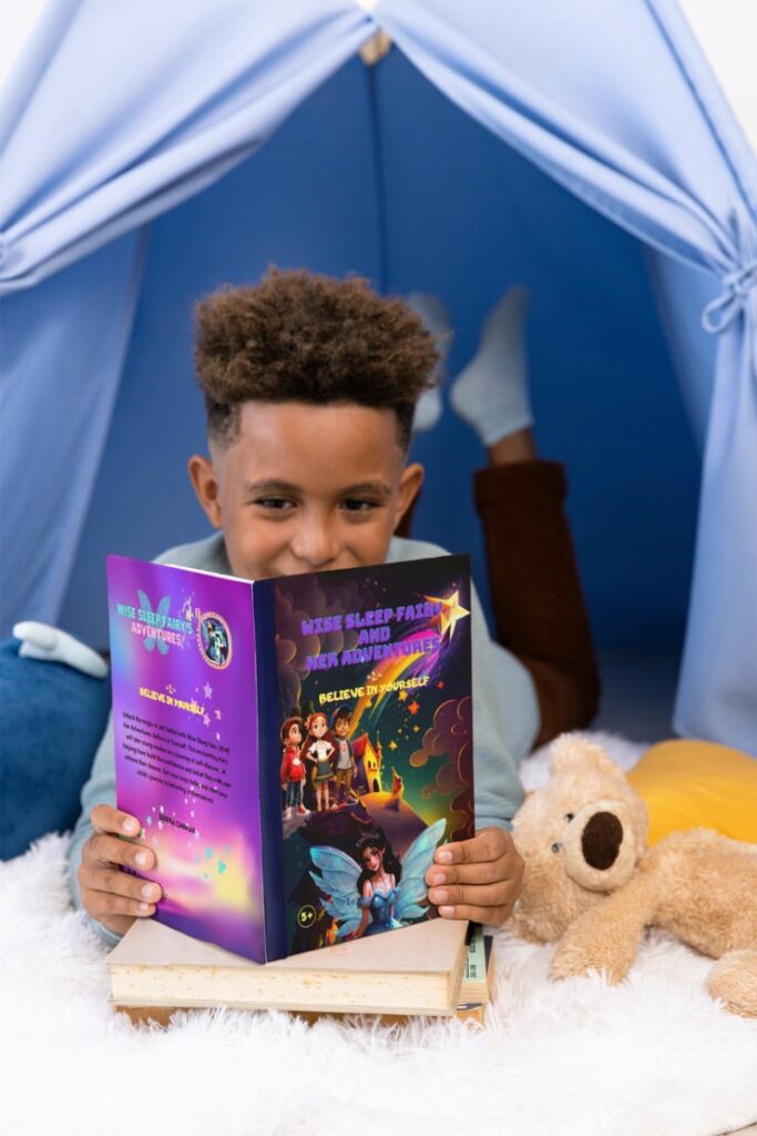 believe in yourself, power of self-belief, a boy is reading a book