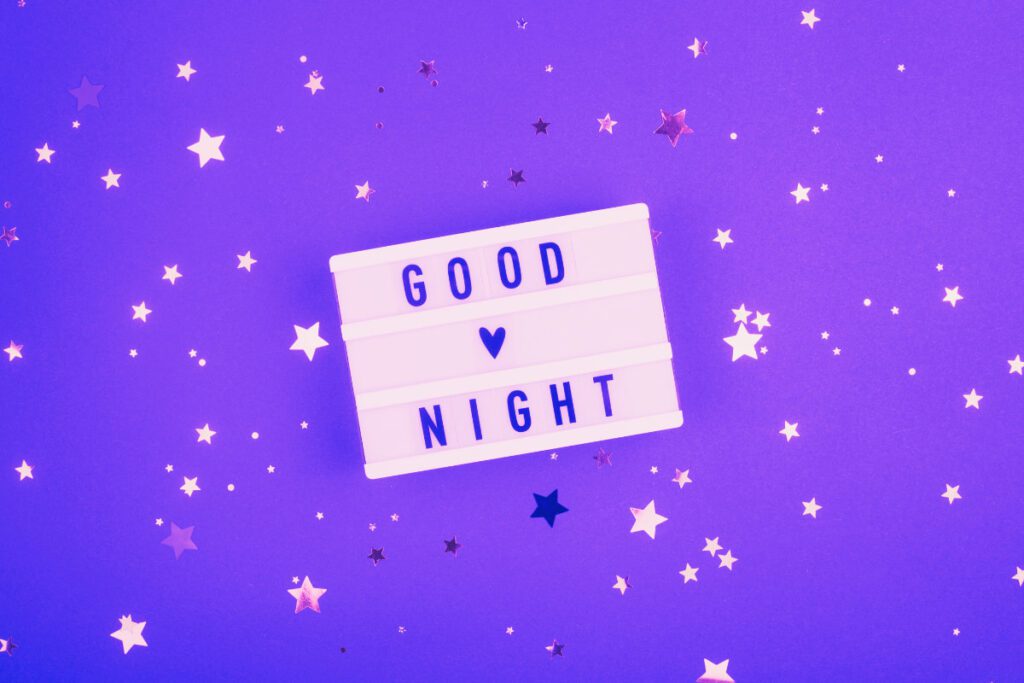 sleep better, good night message