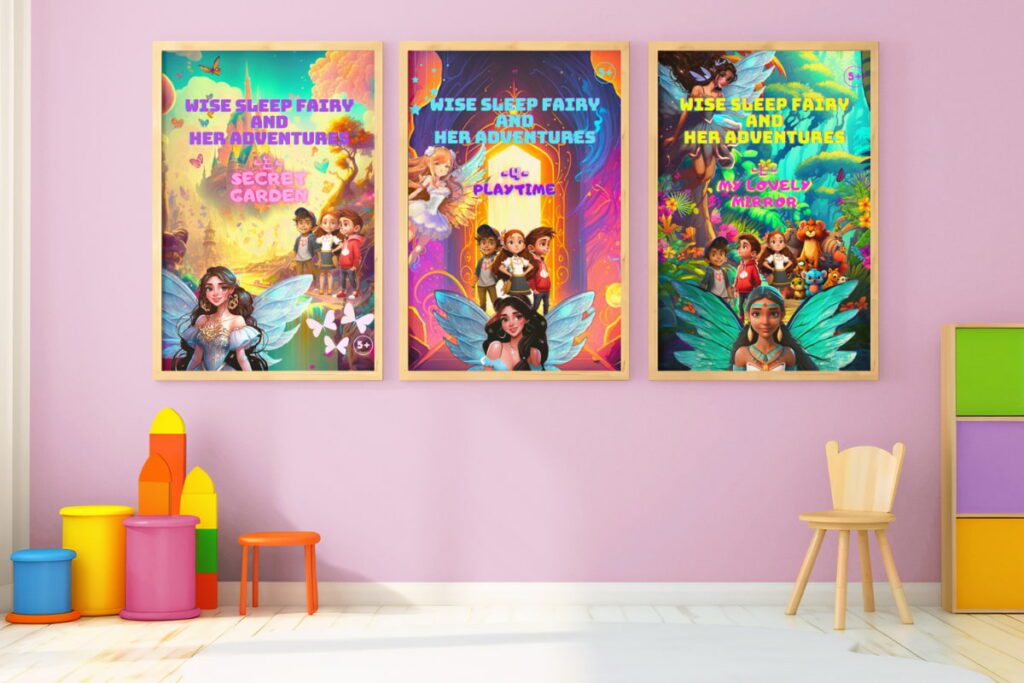 Mindfulness for Kids, children bedroom, pictures on the wall